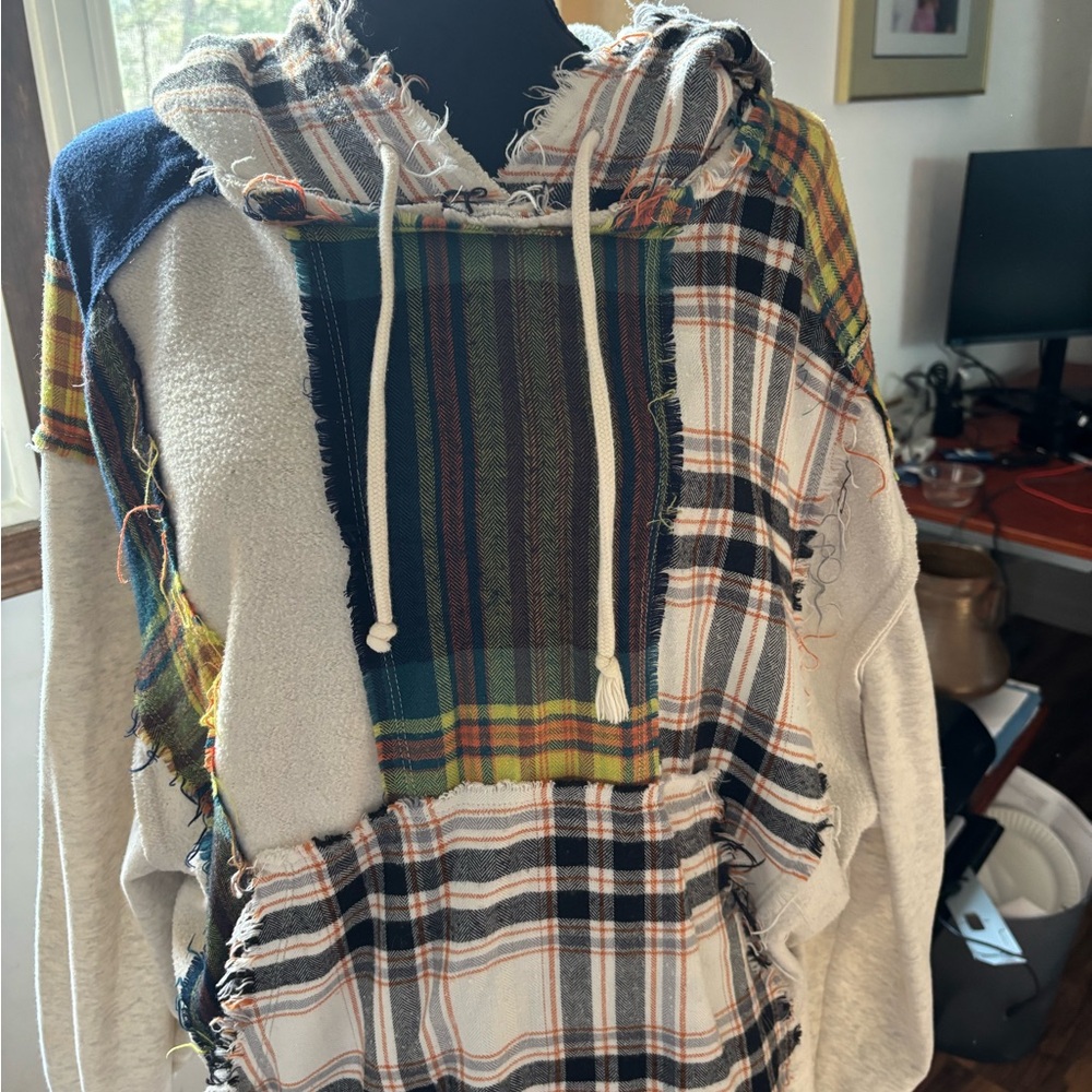 Bdg Multicolor Patchwork Hoodie Jacket - image 1